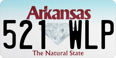 AR license plate 521WLP