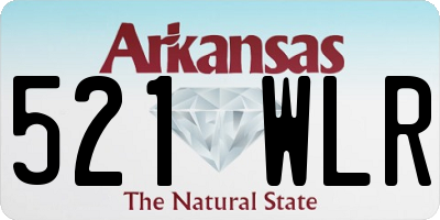 AR license plate 521WLR