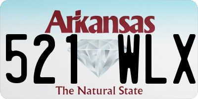 AR license plate 521WLX