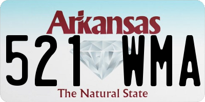 AR license plate 521WMA