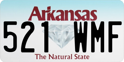 AR license plate 521WMF