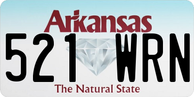 AR license plate 521WRN