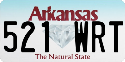 AR license plate 521WRT