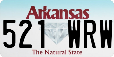 AR license plate 521WRW
