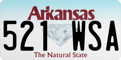 AR license plate 521WSA