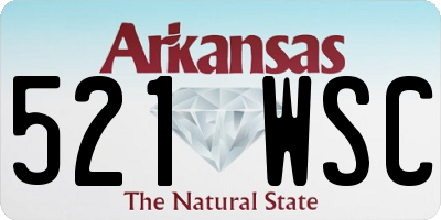 AR license plate 521WSC