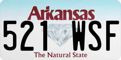 AR license plate 521WSF