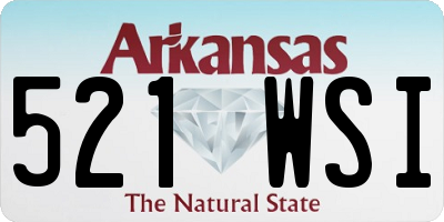 AR license plate 521WSI