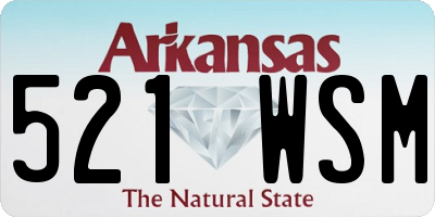 AR license plate 521WSM