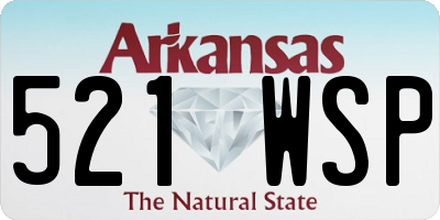 AR license plate 521WSP