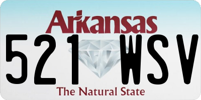 AR license plate 521WSV