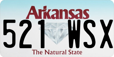 AR license plate 521WSX