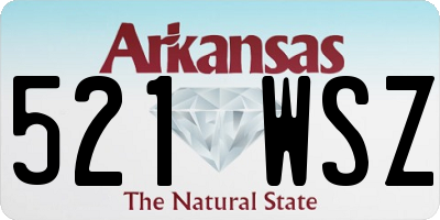 AR license plate 521WSZ