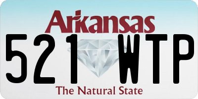 AR license plate 521WTP