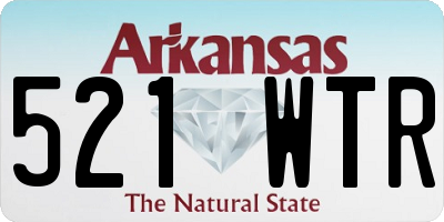 AR license plate 521WTR