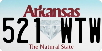 AR license plate 521WTW