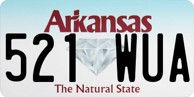 AR license plate 521WUA