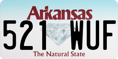 AR license plate 521WUF