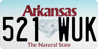 AR license plate 521WUK