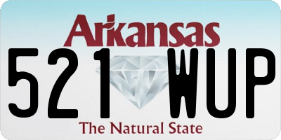 AR license plate 521WUP