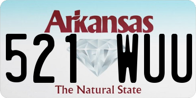 AR license plate 521WUU