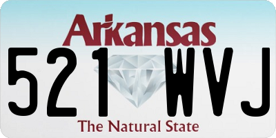 AR license plate 521WVJ