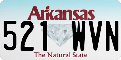 AR license plate 521WVN