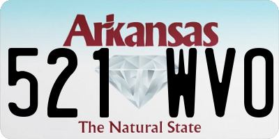 AR license plate 521WVO