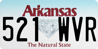 AR license plate 521WVR