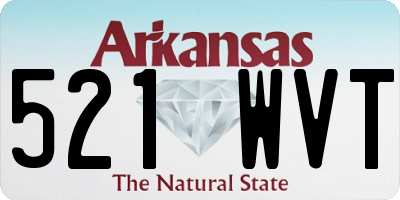 AR license plate 521WVT