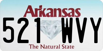 AR license plate 521WVY