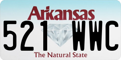 AR license plate 521WWC