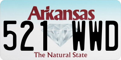 AR license plate 521WWD