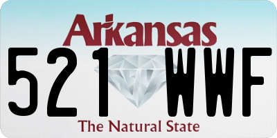 AR license plate 521WWF