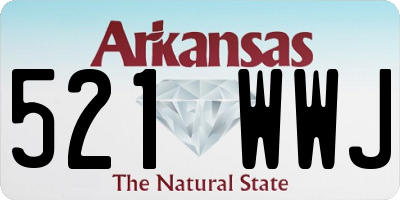 AR license plate 521WWJ