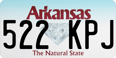 AR license plate 522KPJ