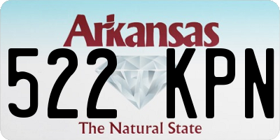 AR license plate 522KPN