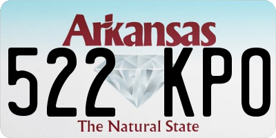 AR license plate 522KPO
