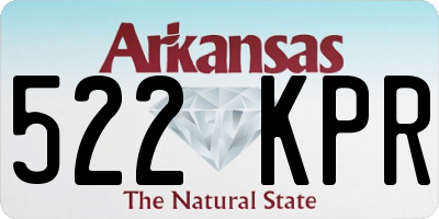 AR license plate 522KPR