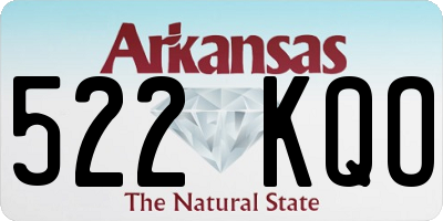 AR license plate 522KQO
