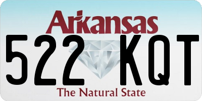 AR license plate 522KQT