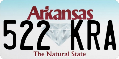 AR license plate 522KRA