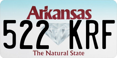 AR license plate 522KRF