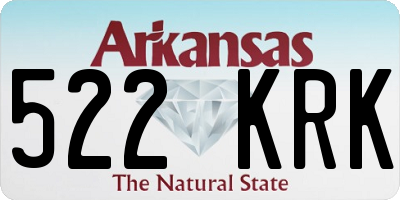 AR license plate 522KRK