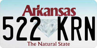 AR license plate 522KRN