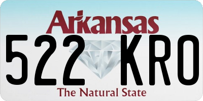 AR license plate 522KRO