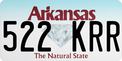 AR license plate 522KRR