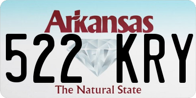 AR license plate 522KRY