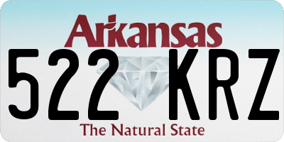 AR license plate 522KRZ
