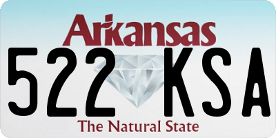 AR license plate 522KSA